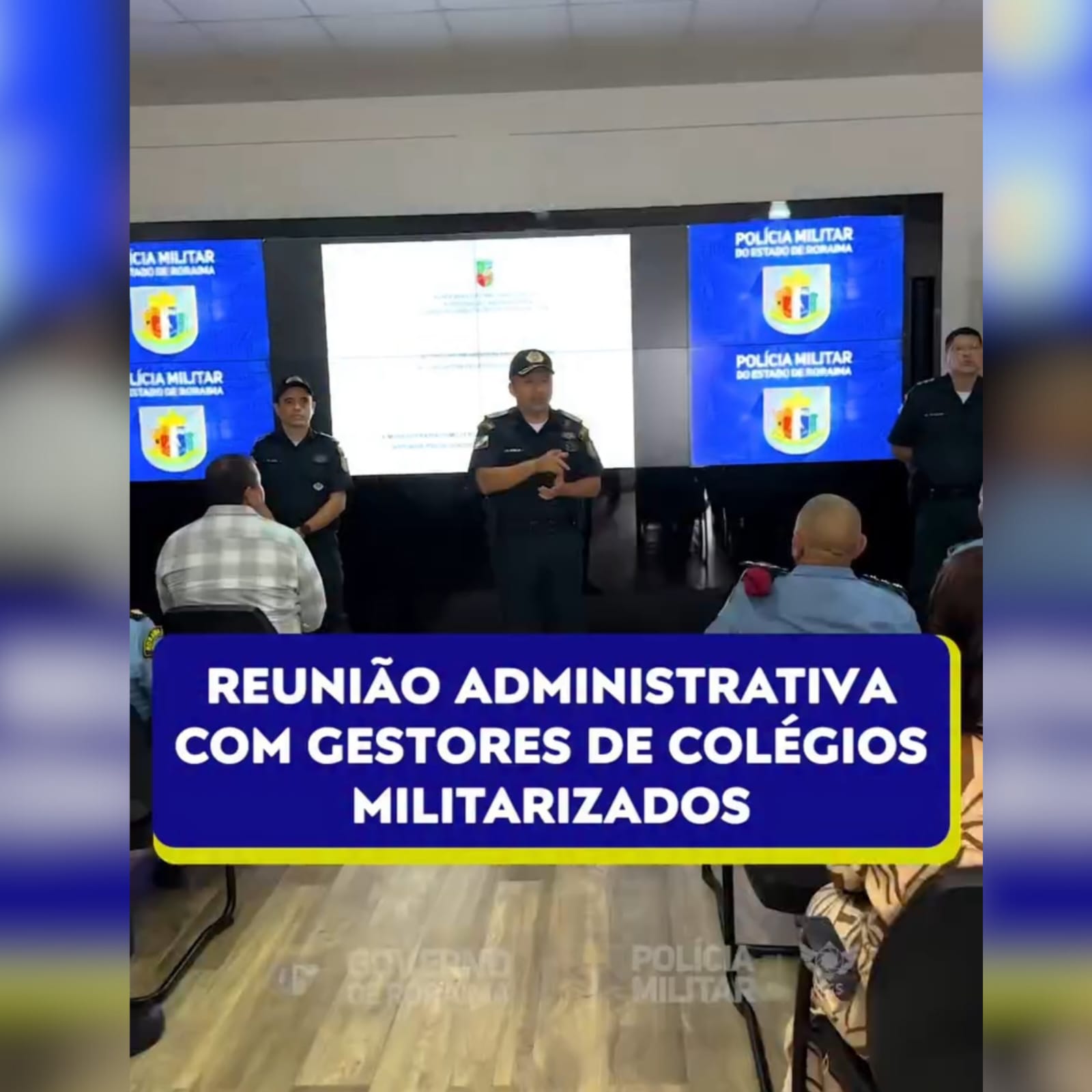 Reunião administrativa com gestores de Colégios Militarizados do Estado